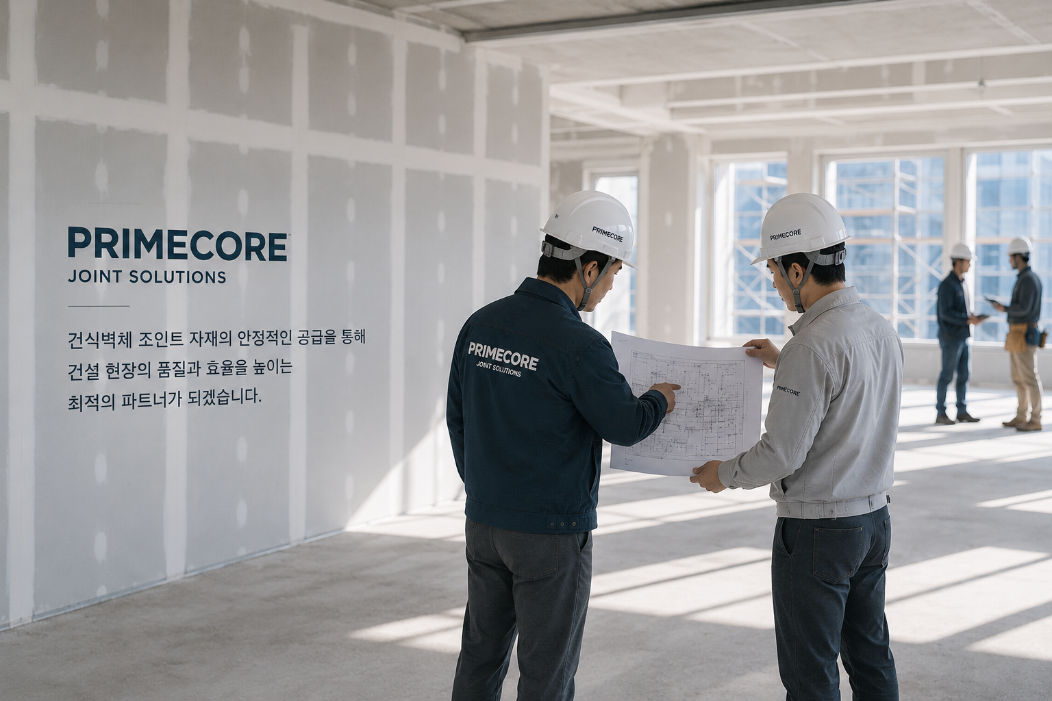 PRIMECORE 건설 현장 협의 이미지